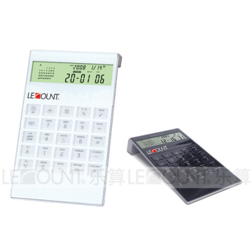 Calculadora de escritorio de 8 dígitos en forma de L con pantalla de tiempo universal (LC298B)
